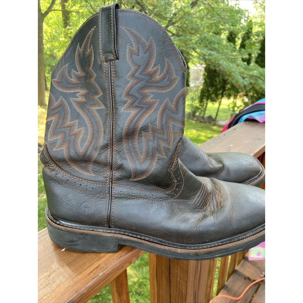 Wolverine Rancher  Mens Work Boots Western Size 12M Brown W10704 Leather NICE